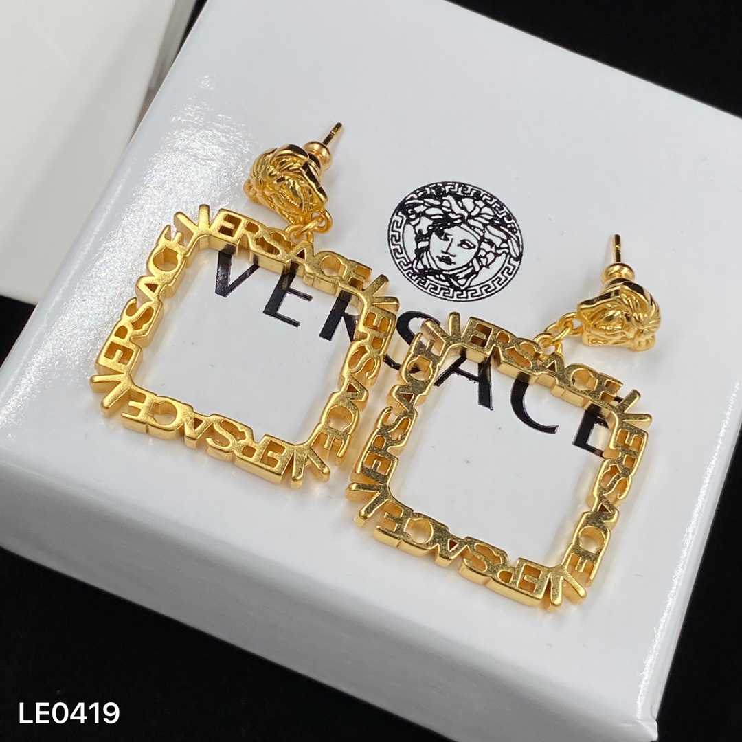 Versace Greca Hoop Earrings - DesignerGu