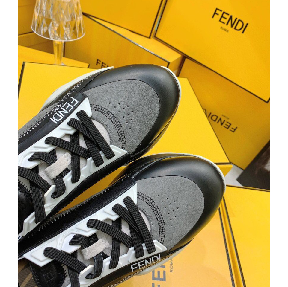 Fendi Flow Beige Suede Low-Tops Sneakers - DesignerGu