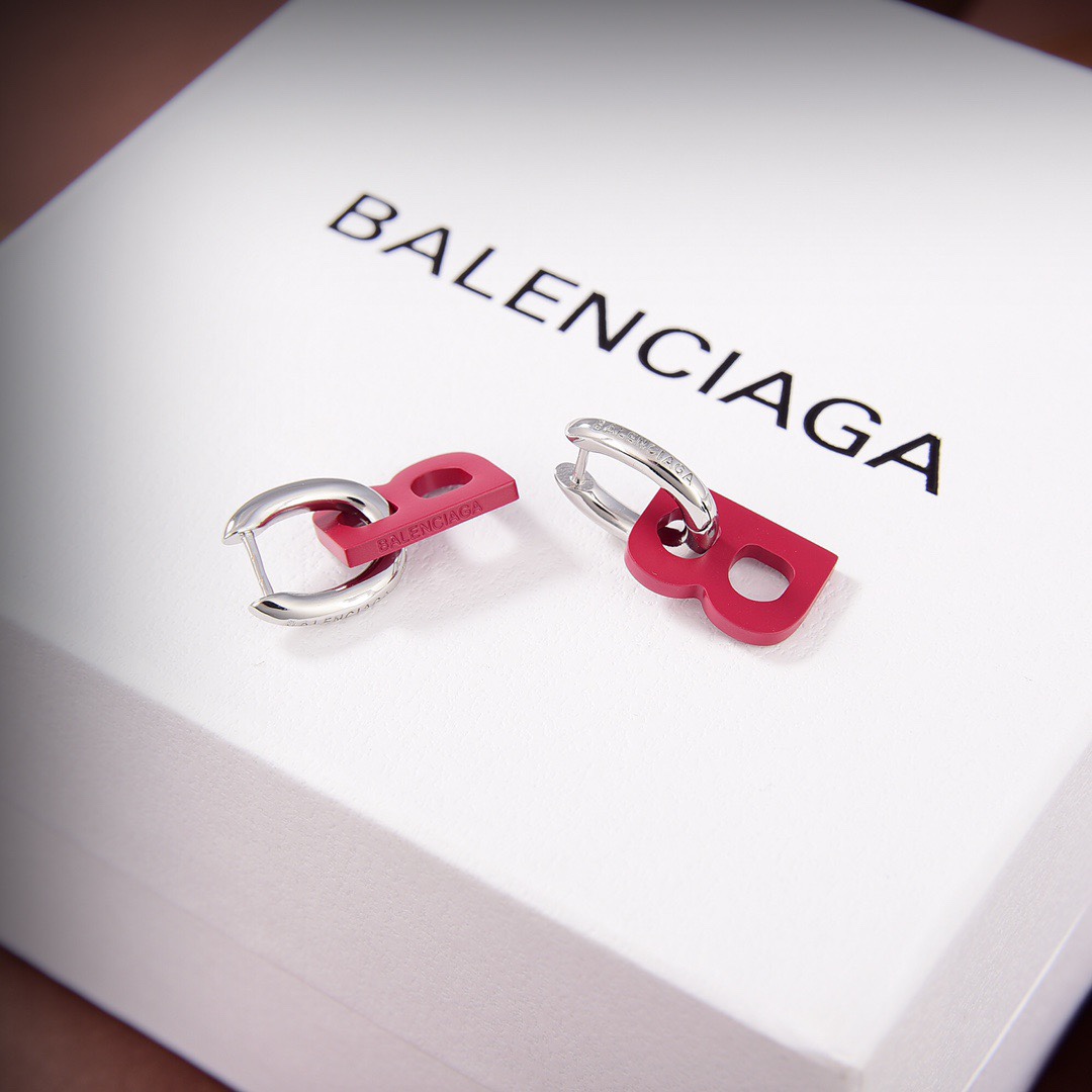 Balenciaga B Chain XS Earrings - DesignerGu