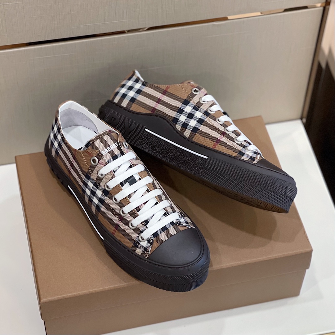 Burberry Vintage Check Cotton Sneakers - DesignerGu