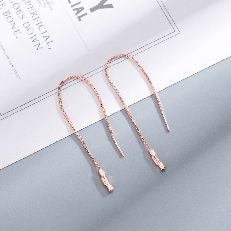 Gucci  Link To Love Chain Earrings With 'Gucci' Bar - DesignerGu