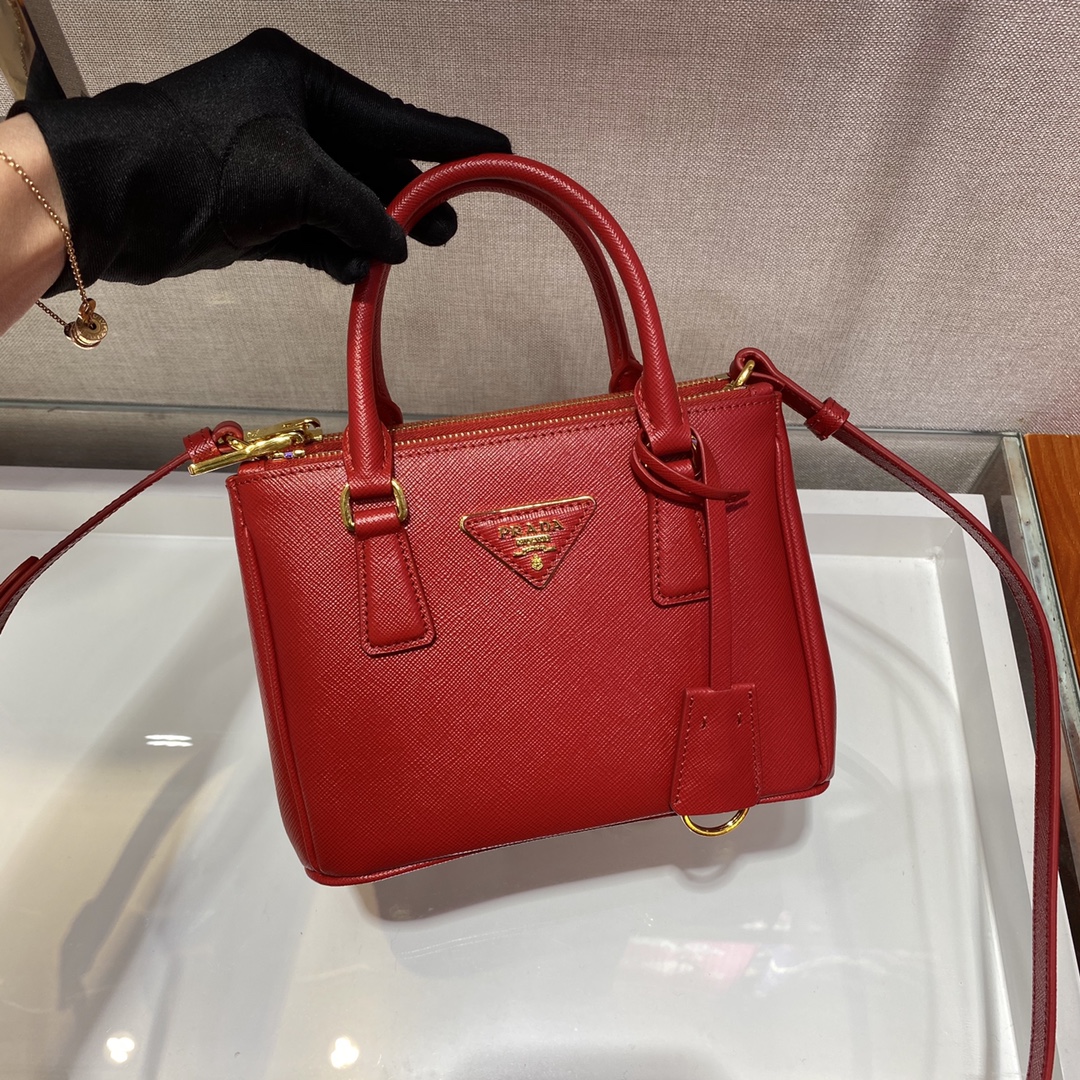 Prada Galleria Saffiano Leather Micro-Bag(20-14.5-9.5cm)   1BA906 - DesignerGu