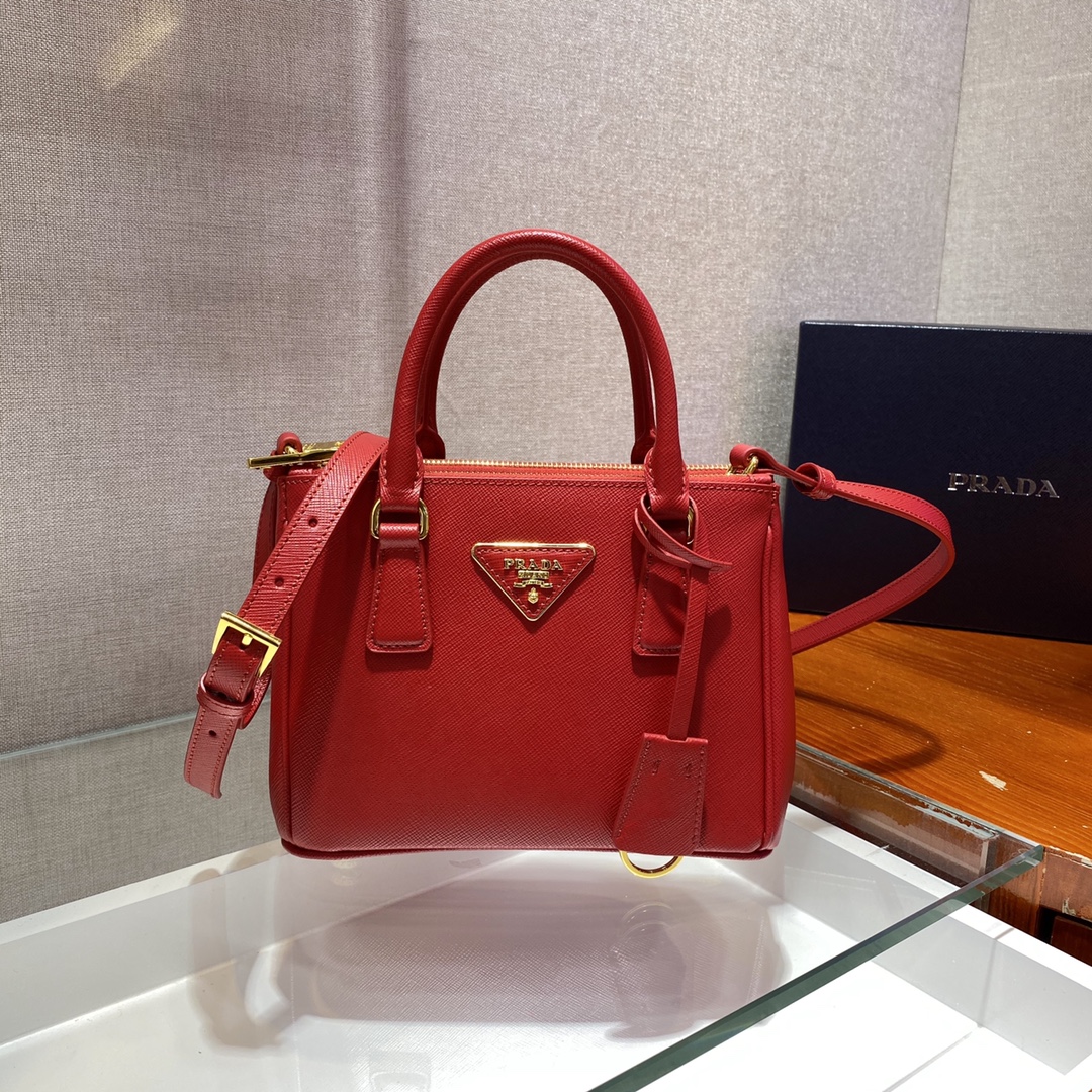 Prada Galleria Saffiano Leather Micro-Bag(20-14.5-9.5cm)   1BA906 - DesignerGu