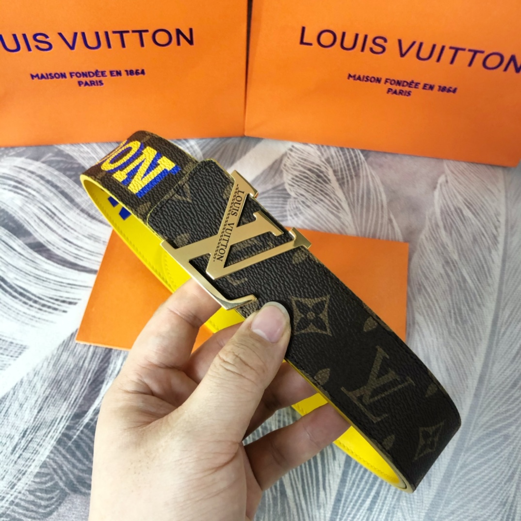 Louis Vuitton LV Pyramide Cities Exclusive 40MM Reversible Belt—London - DesignerGu