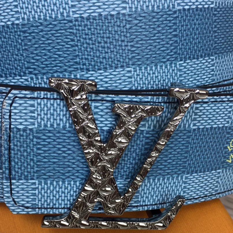 Louis Vuitton LV Initiales Damier Stripes 40mm Reversible Belt  - DesignerGu