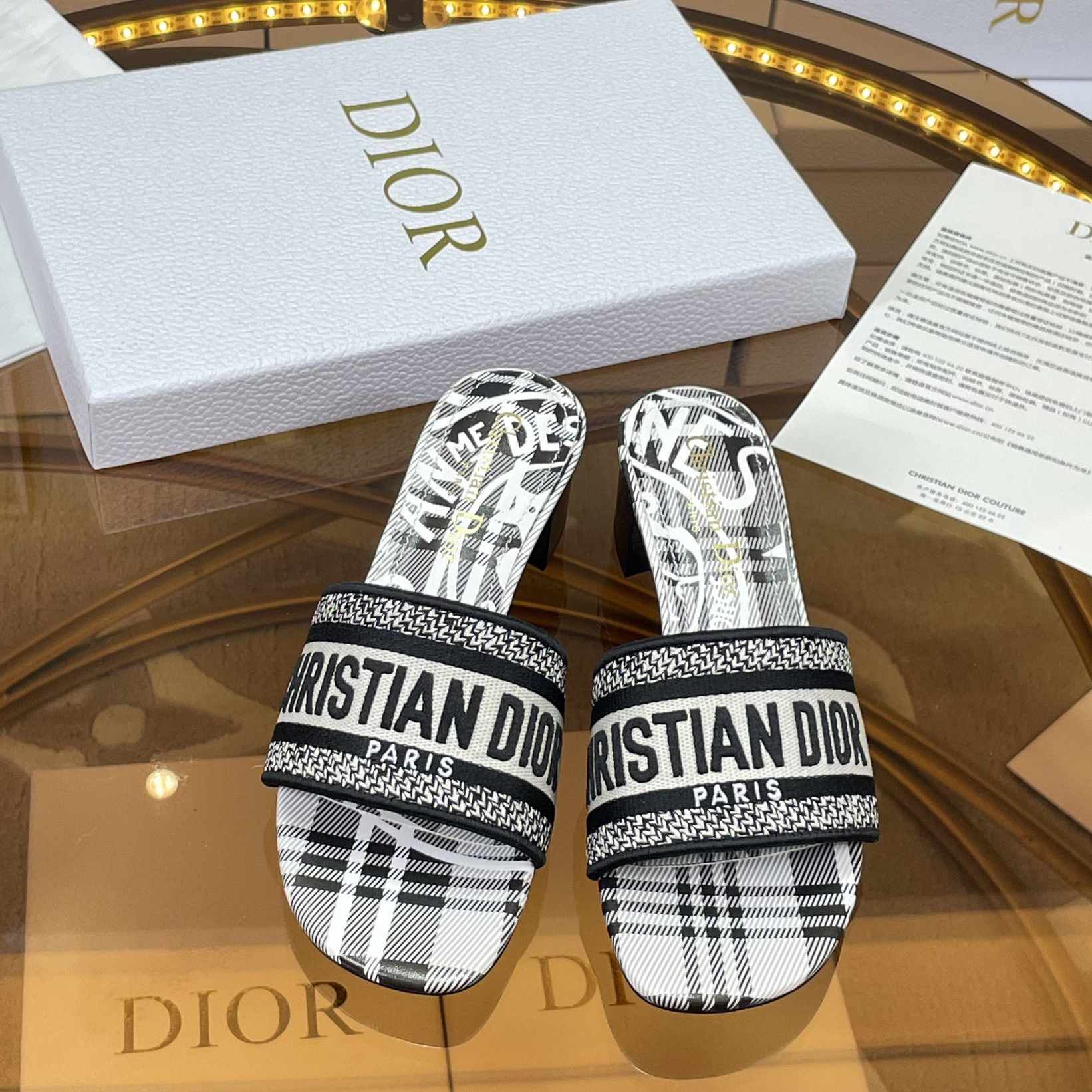 Dior Dway Heeled Slide - DesignerGu