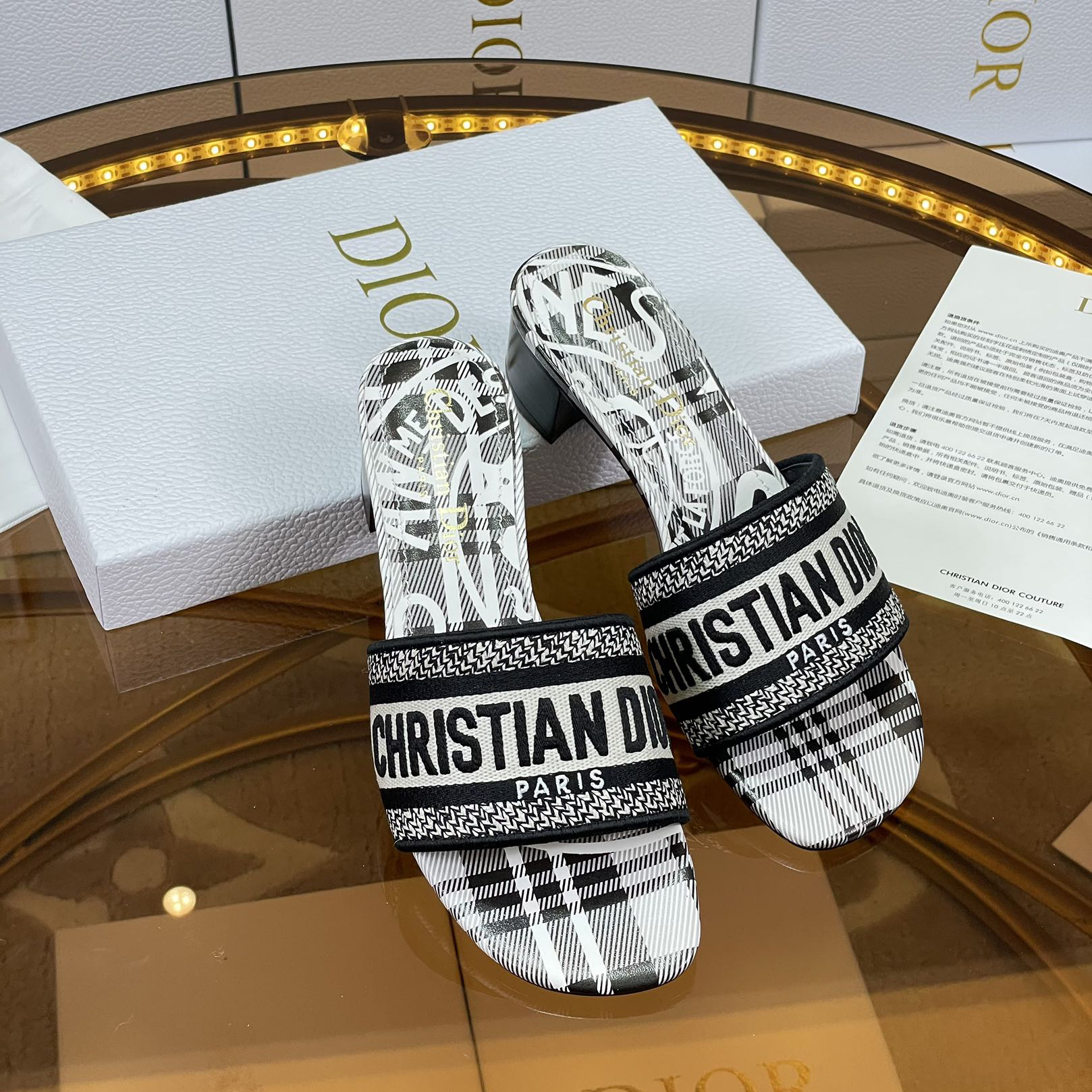 Dior Dway Heeled Slide - DesignerGu