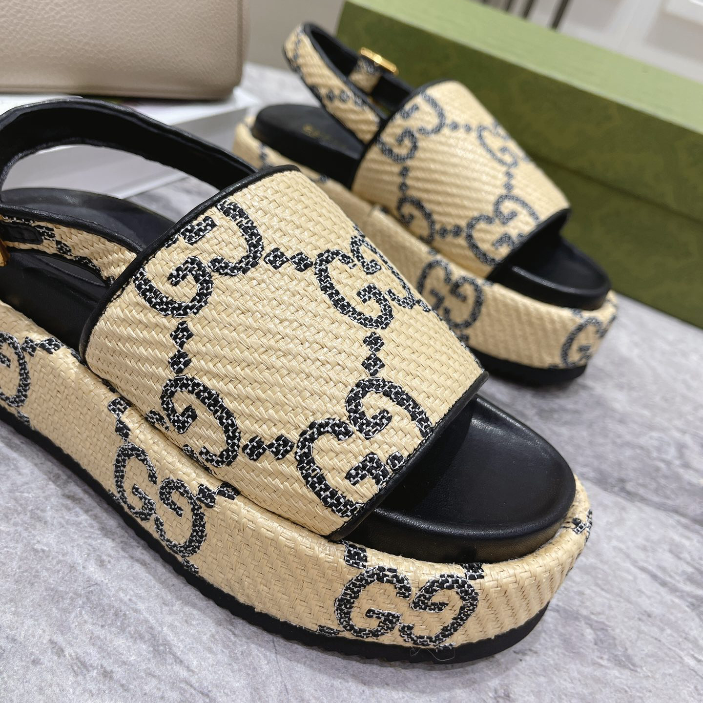 Gucci GG Platform Sandal - DesignerGu