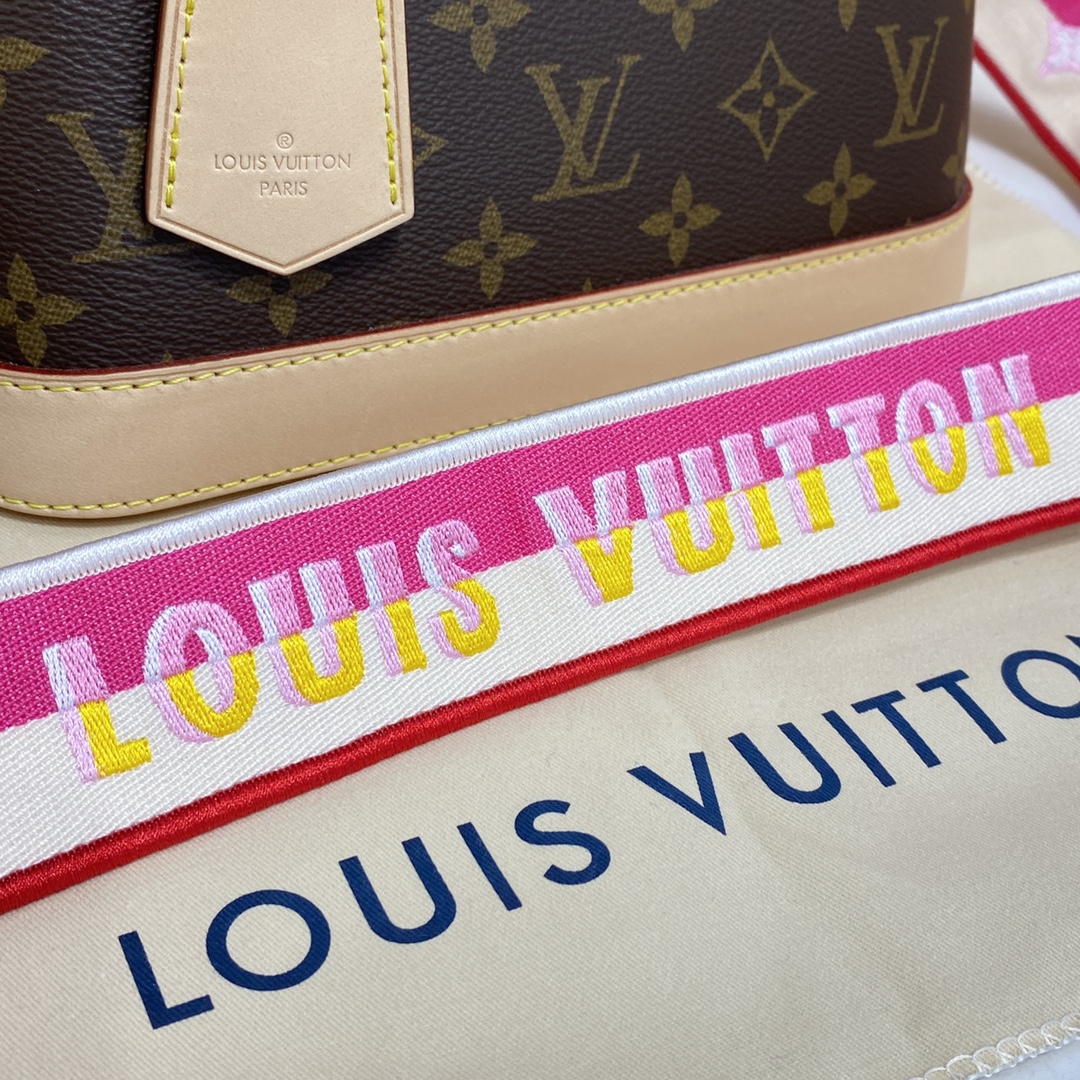 Louis Vuitton Alma BB Monogram Canvas Handbag (23.5-17.5-11.5cm)     M53152 - DesignerGu