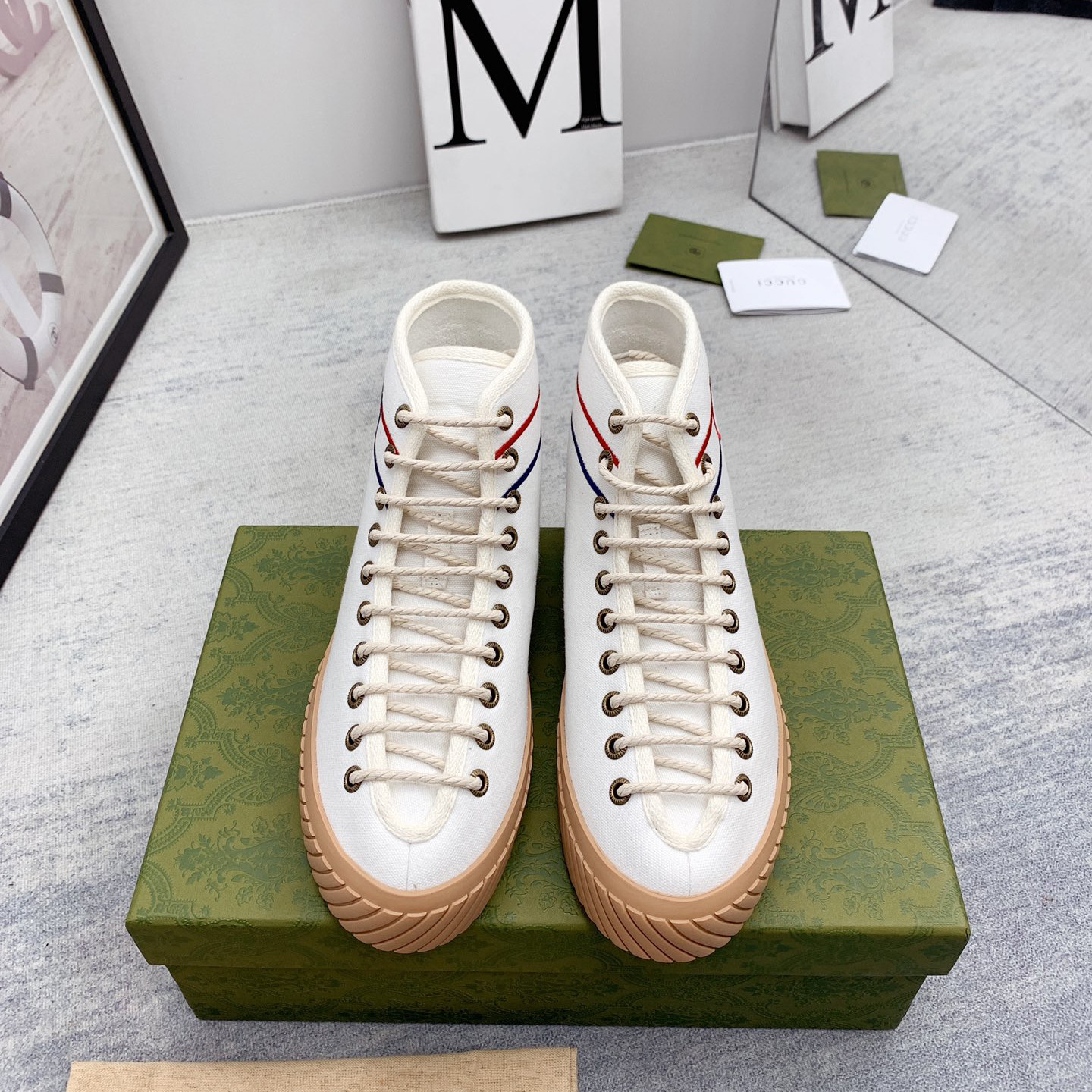 Gucci Interlocking G High-Top Sneaker - DesignerGu