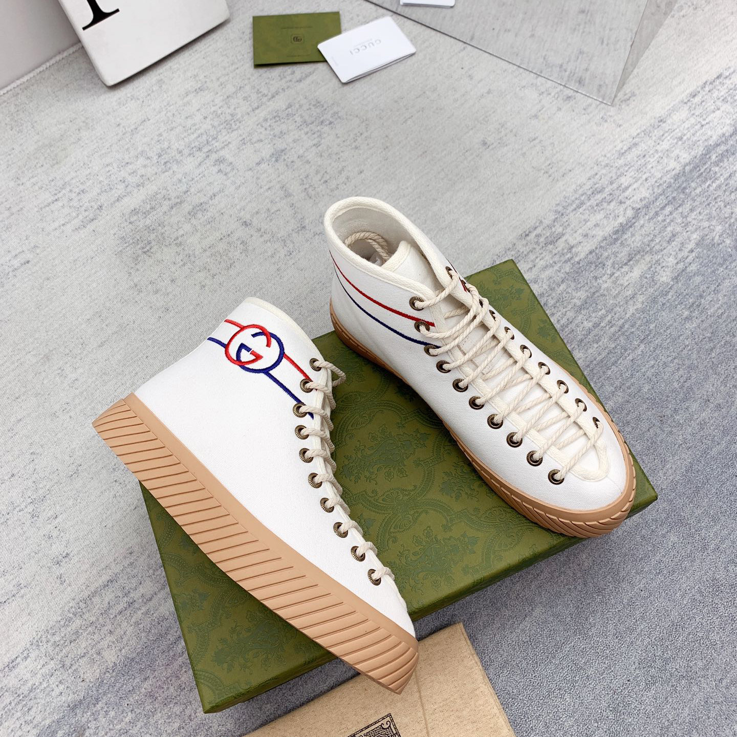 Gucci Interlocking G High-Top Sneaker - DesignerGu