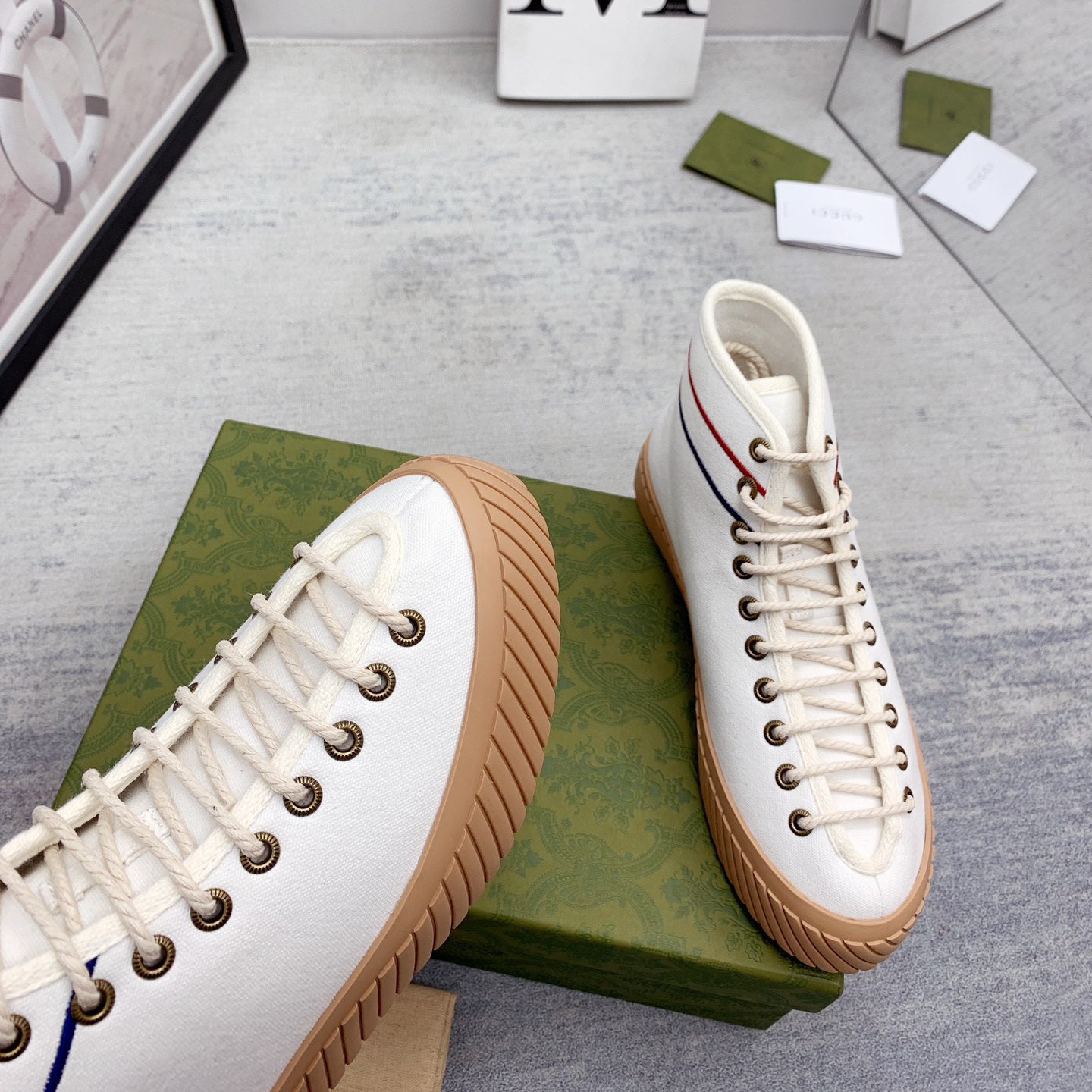 Gucci Interlocking G High-Top Sneaker - DesignerGu