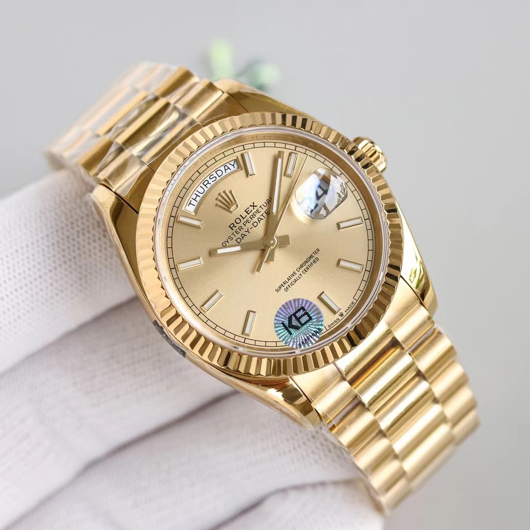 Rolex Day-Date 36 Watch In Yellow Gold - DesignerGu