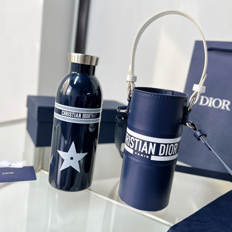 Dior Vibe Bottle Holder Blue Calfskin - DesignerGu