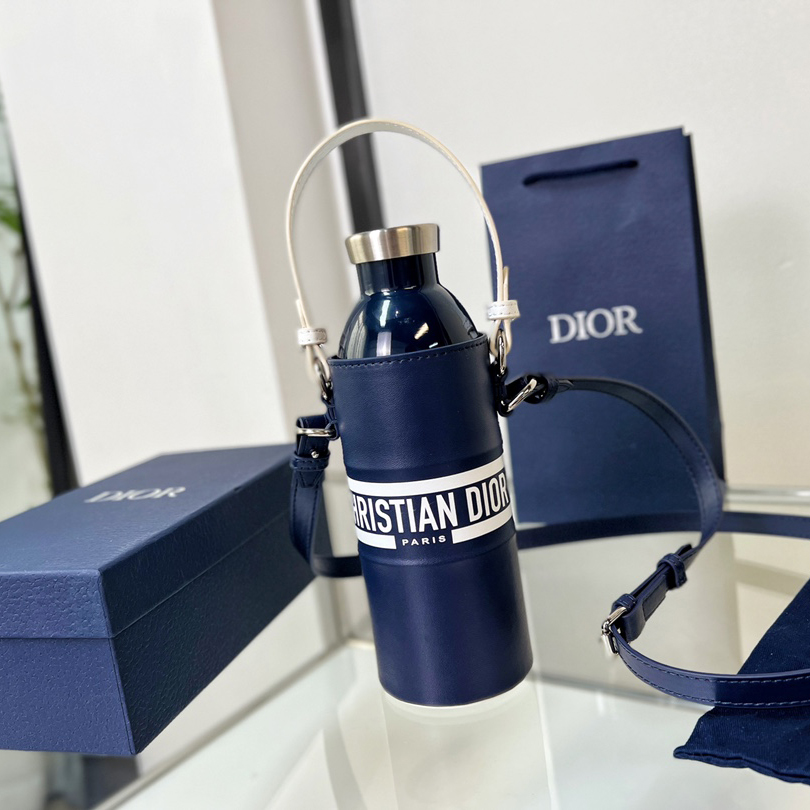 Dior Vibe Bottle Holder Blue Calfskin - DesignerGu