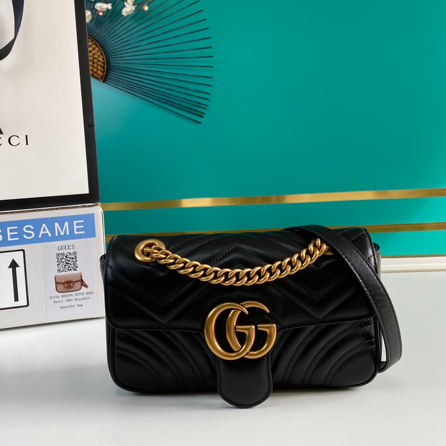 Gucci GG Marmont Matelassé Mini Bag 23-14-6CM - DesignerGu