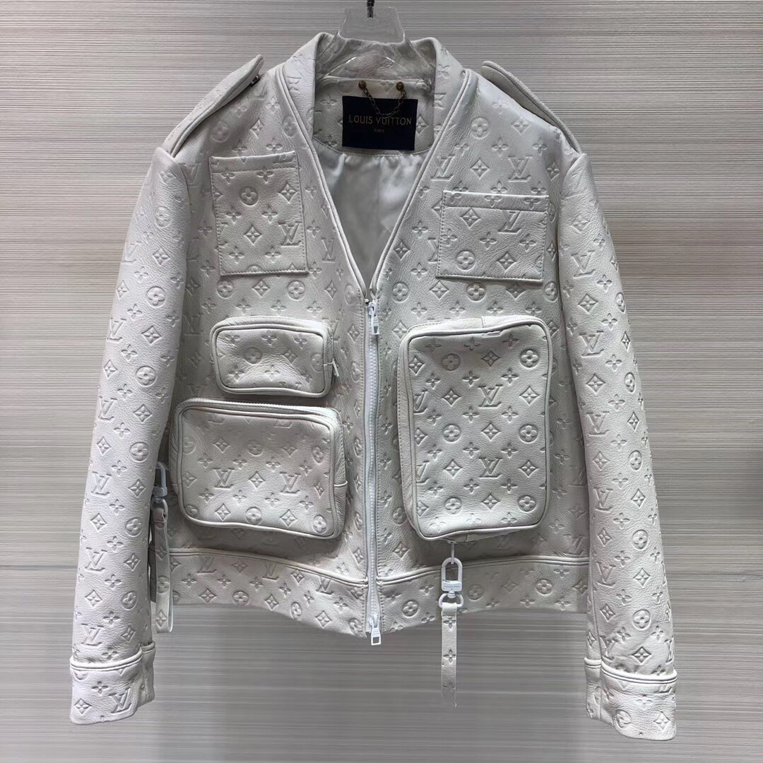 Louis Vuitton Monogram Embossed Utility Jacket - DesignerGu