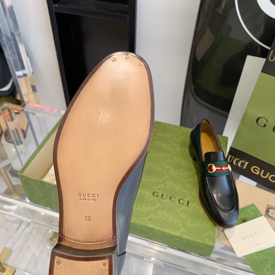 Gucci Loafer With Horsebit And Web - DesignerGu