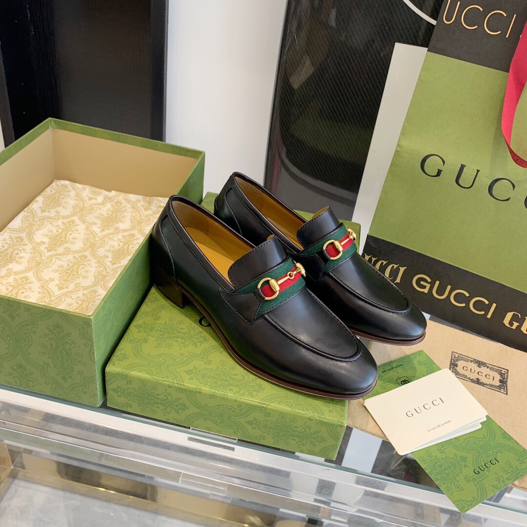 Gucci Loafer With Horsebit And Web - DesignerGu