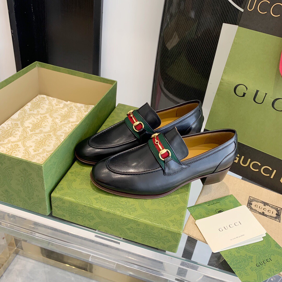 Gucci Loafer With Horsebit And Web - DesignerGu