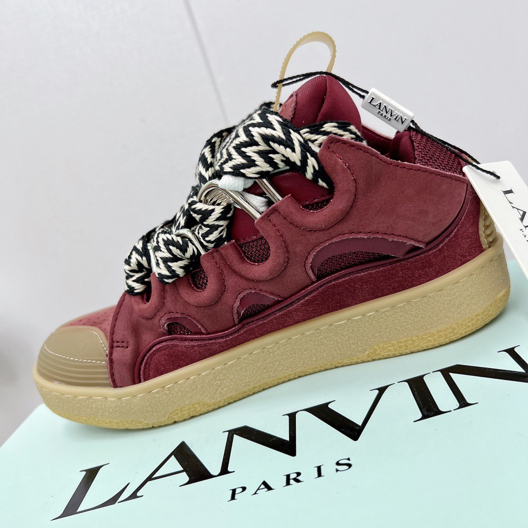 Lanvin Leather Curb Sneaker - DesignerGu