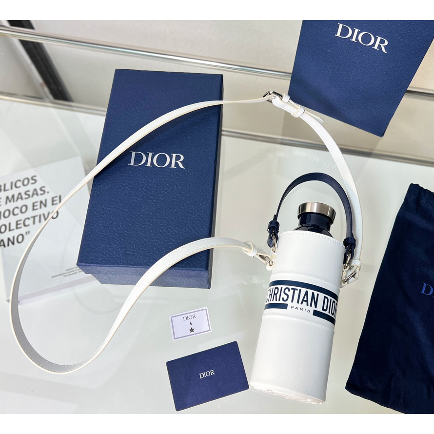 Dior Vibe Bottle Holder White Calfskin - DesignerGu