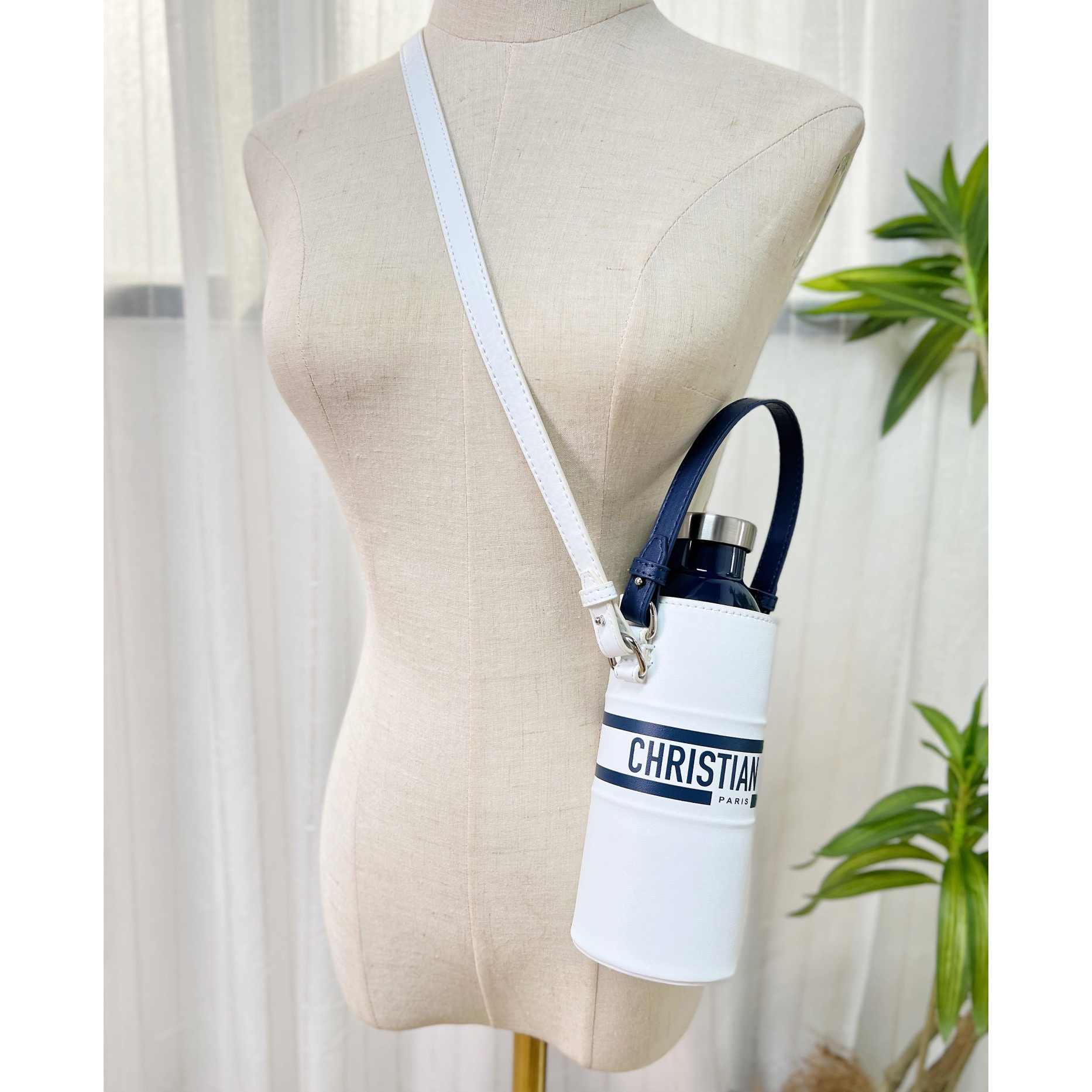 Dior Vibe Bottle Holder White Calfskin - DesignerGu