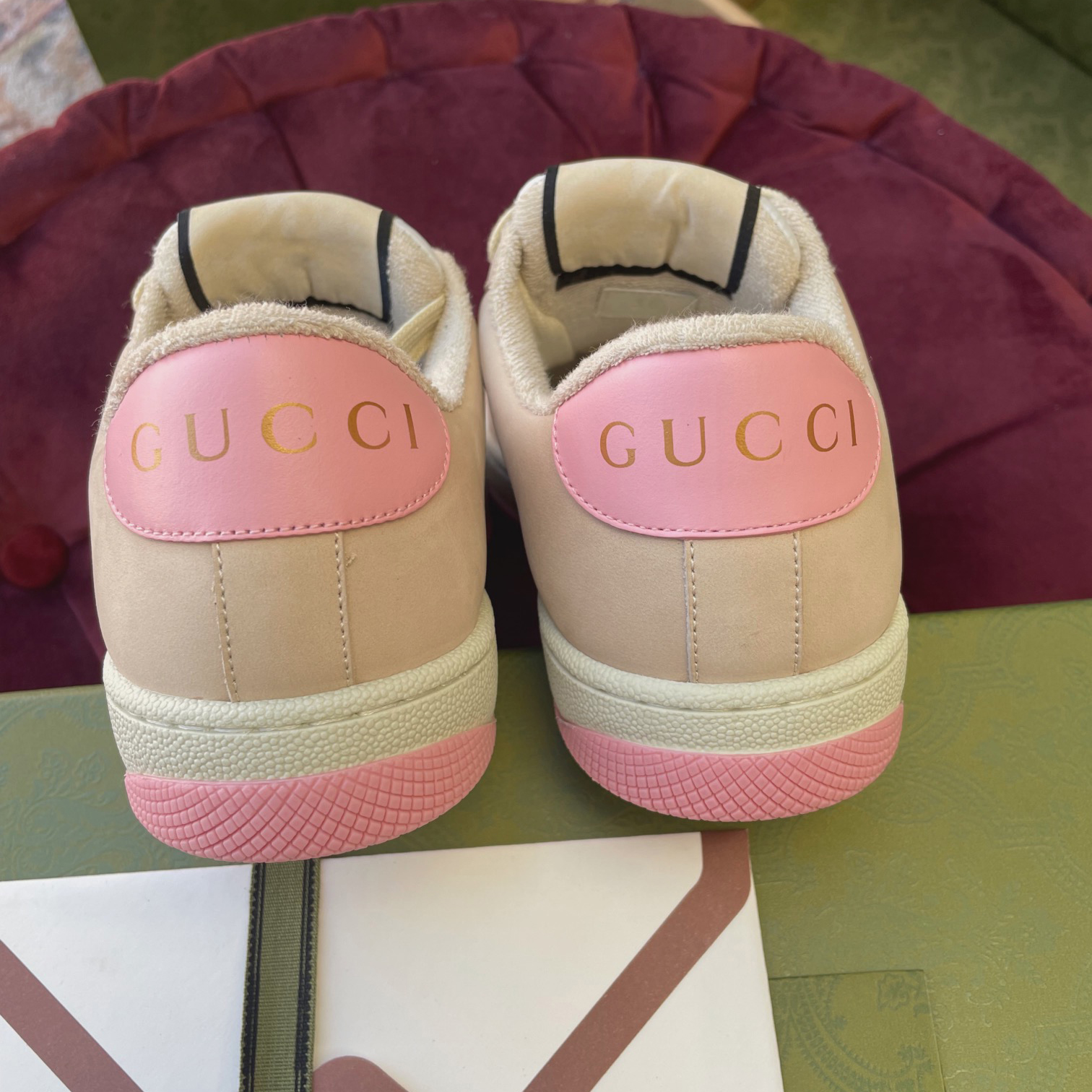 Gucci Women's Screener Sneaker With Crystals - DesignerGu