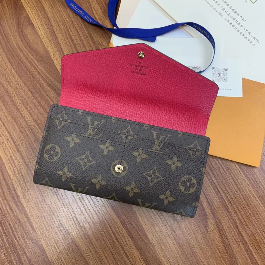 Louis Vuitton Sarah Wallet(19-10.5-2.5cm)     M62234 - DesignerGu