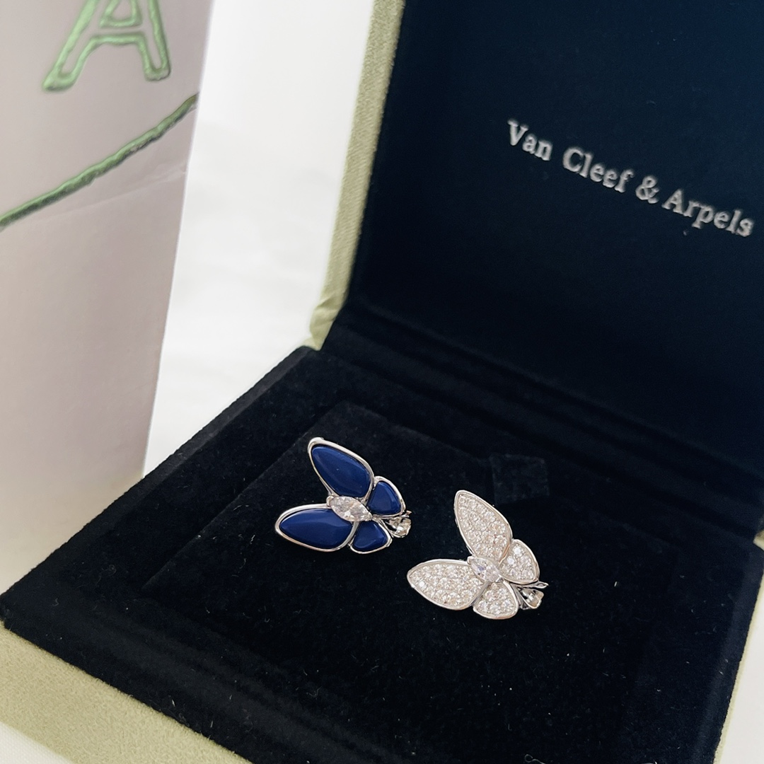 Van Cleef & Arpels Two Butterfly Earrings - DesignerGu