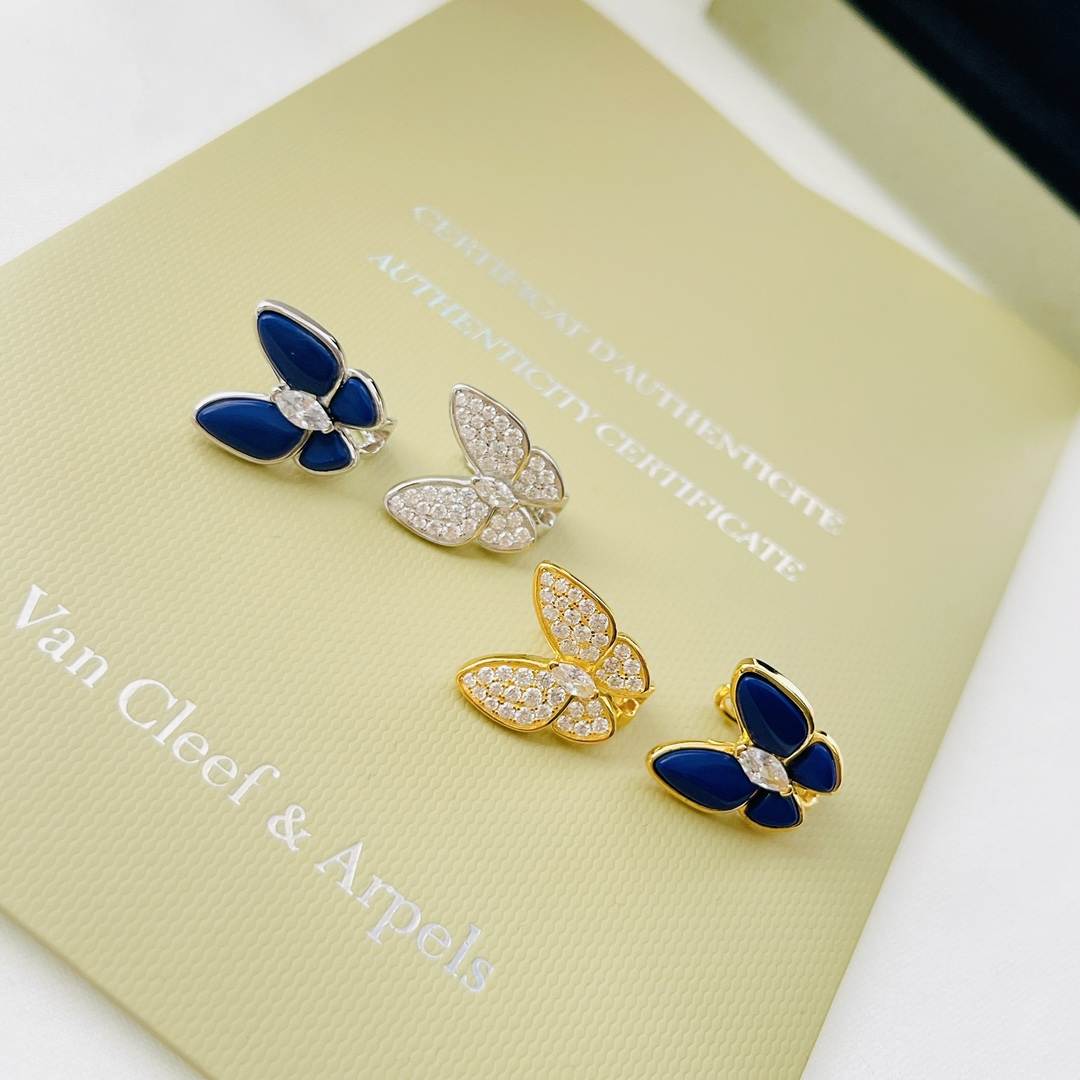 Van Cleef & Arpels Two Butterfly Earrings - DesignerGu