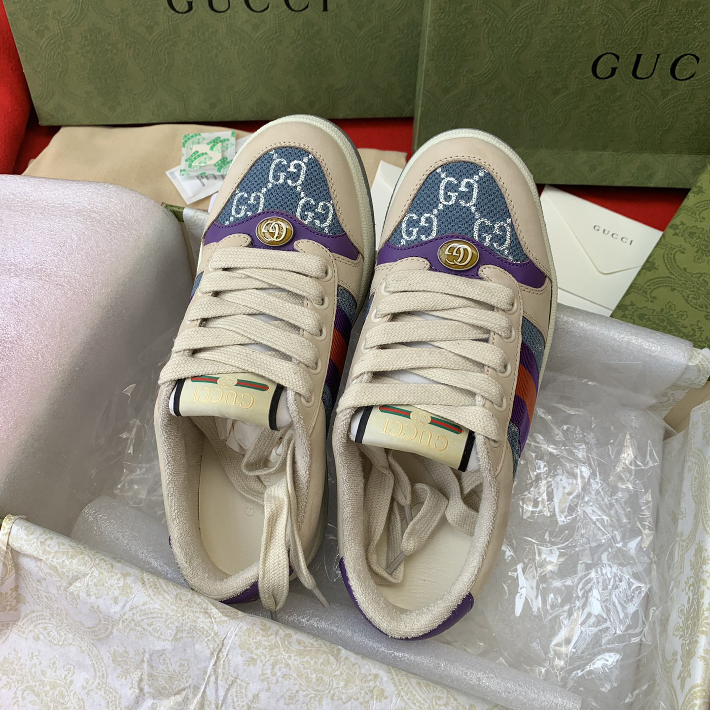 Gucci women's & Men's Screener Sneaker With We - DesignerGu