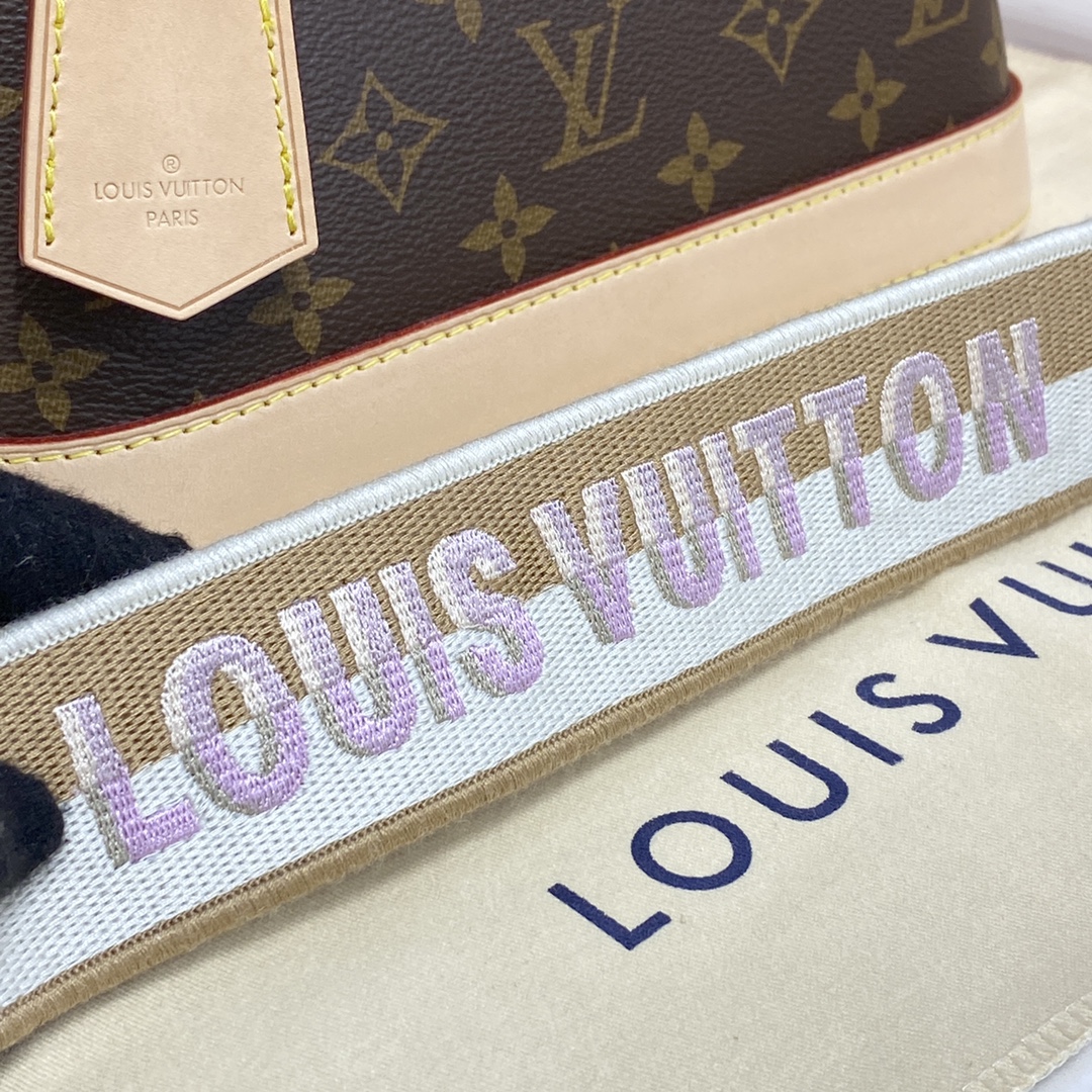 Louis Vuitton Alma BB Monogram Canvas Handbag (23.5-17.5-11.5cm)     M53152 - DesignerGu