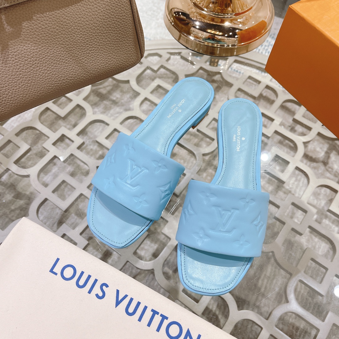 Louis Vuitton Revival Flat Mule     1A9P7D - DesignerGu