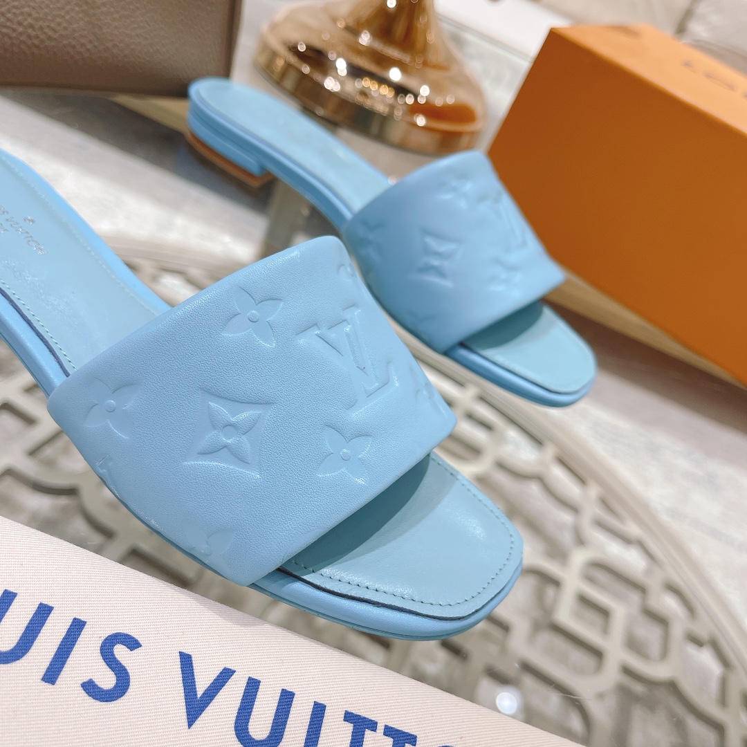 Louis Vuitton Revival Flat Mule     1A9P7D - DesignerGu