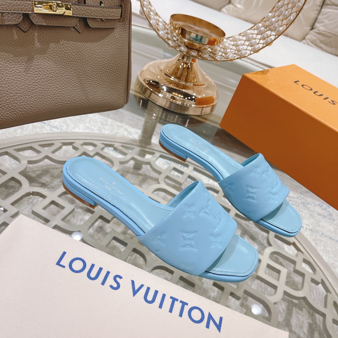 Louis Vuitton Revival Flat Mule     1A9P7D - DesignerGu