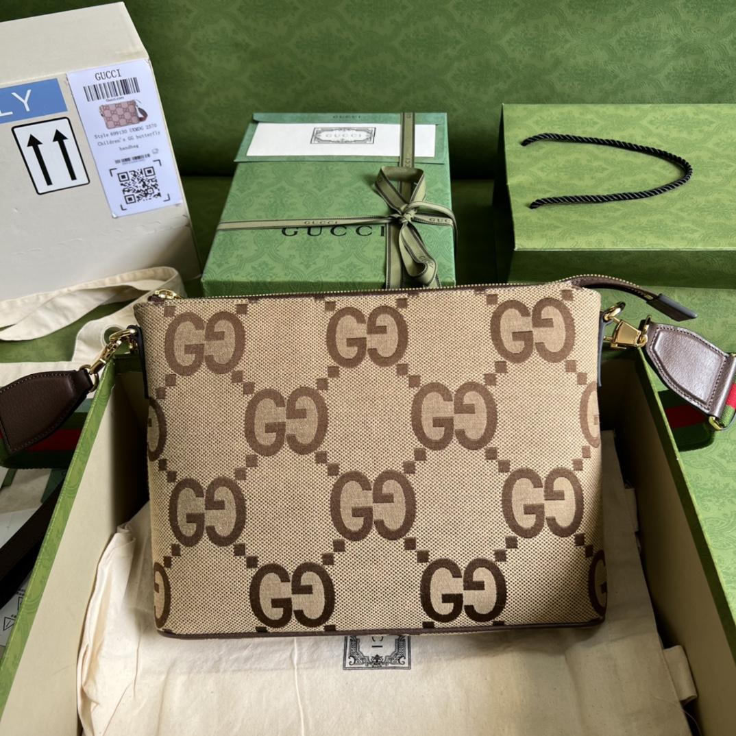 Gucci Jumbo GG Messenger Bag(31-24.5-5cm) - DesignerGu