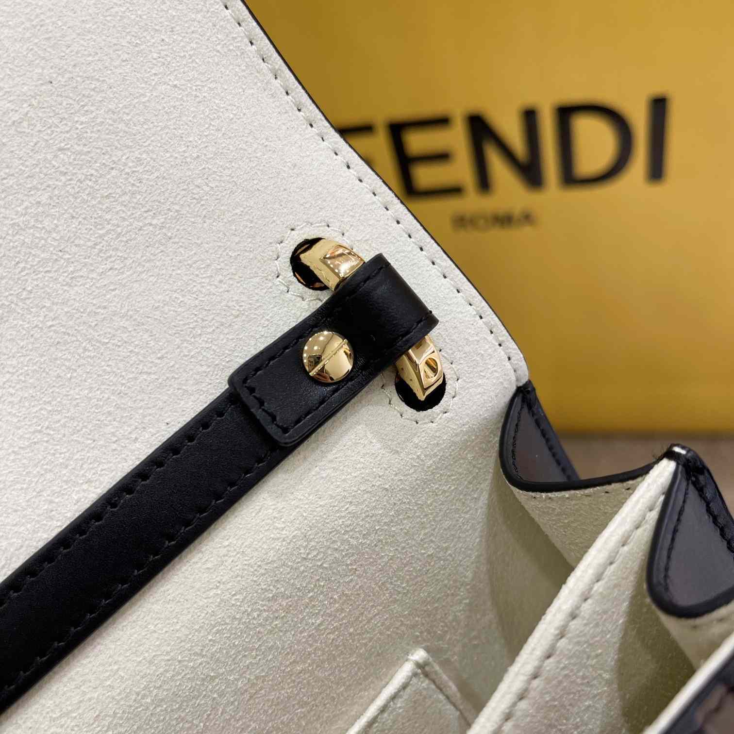 Fendi Kan U Small Brown Leather Mini-Bag(19-13-9cm) - DesignerGu