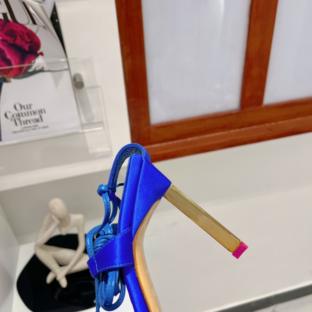 The Attico ''Adele'' Electric Blue Sandal - DesignerGu