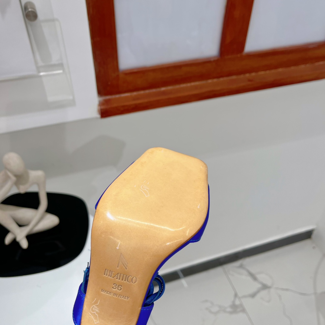 The Attico ''Adele'' Electric Blue Sandal - DesignerGu