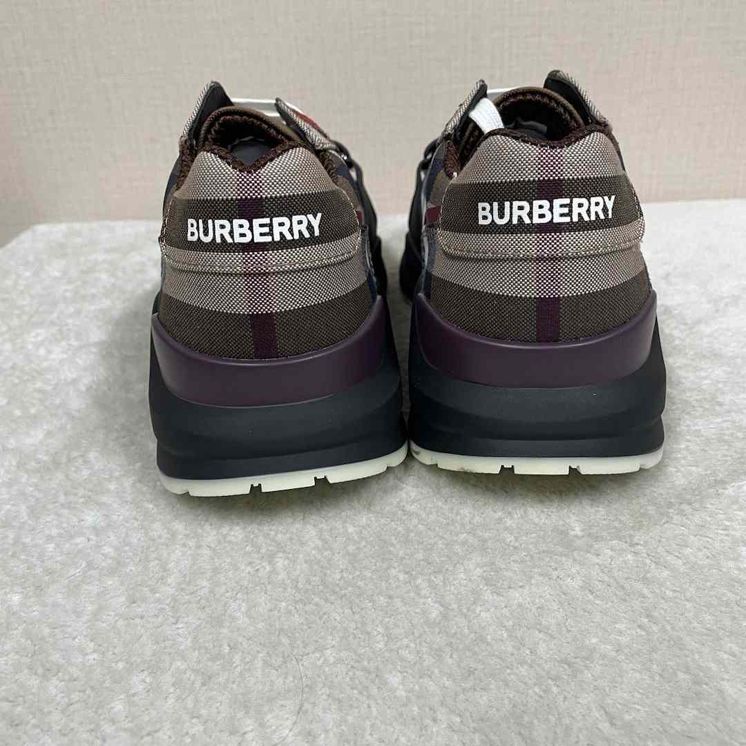 Burberry Check Cotton Sneakers - DesignerGu