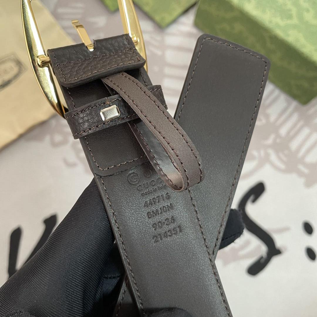 Gucci GG Belt With Square Buckle - DesignerGu