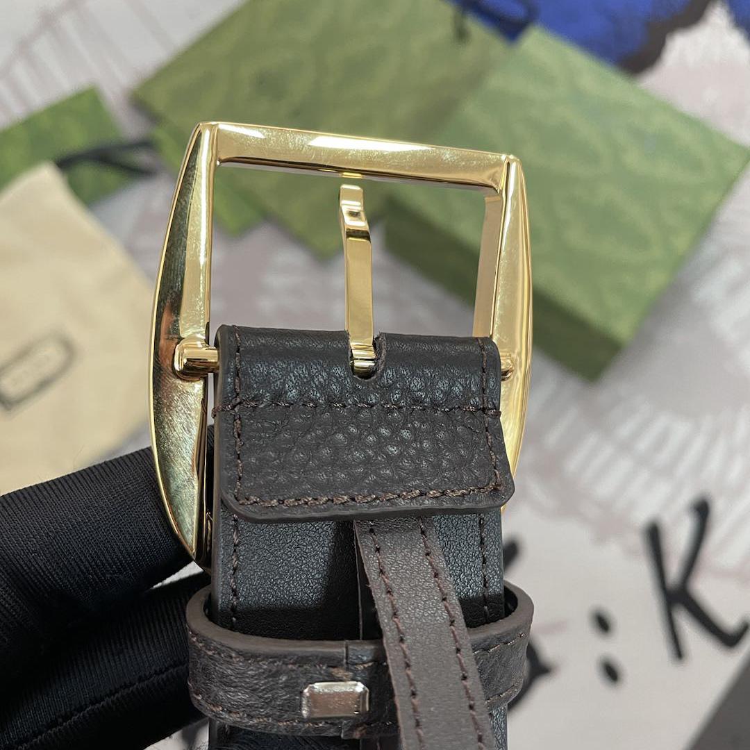 Gucci GG Belt With Square Buckle - DesignerGu