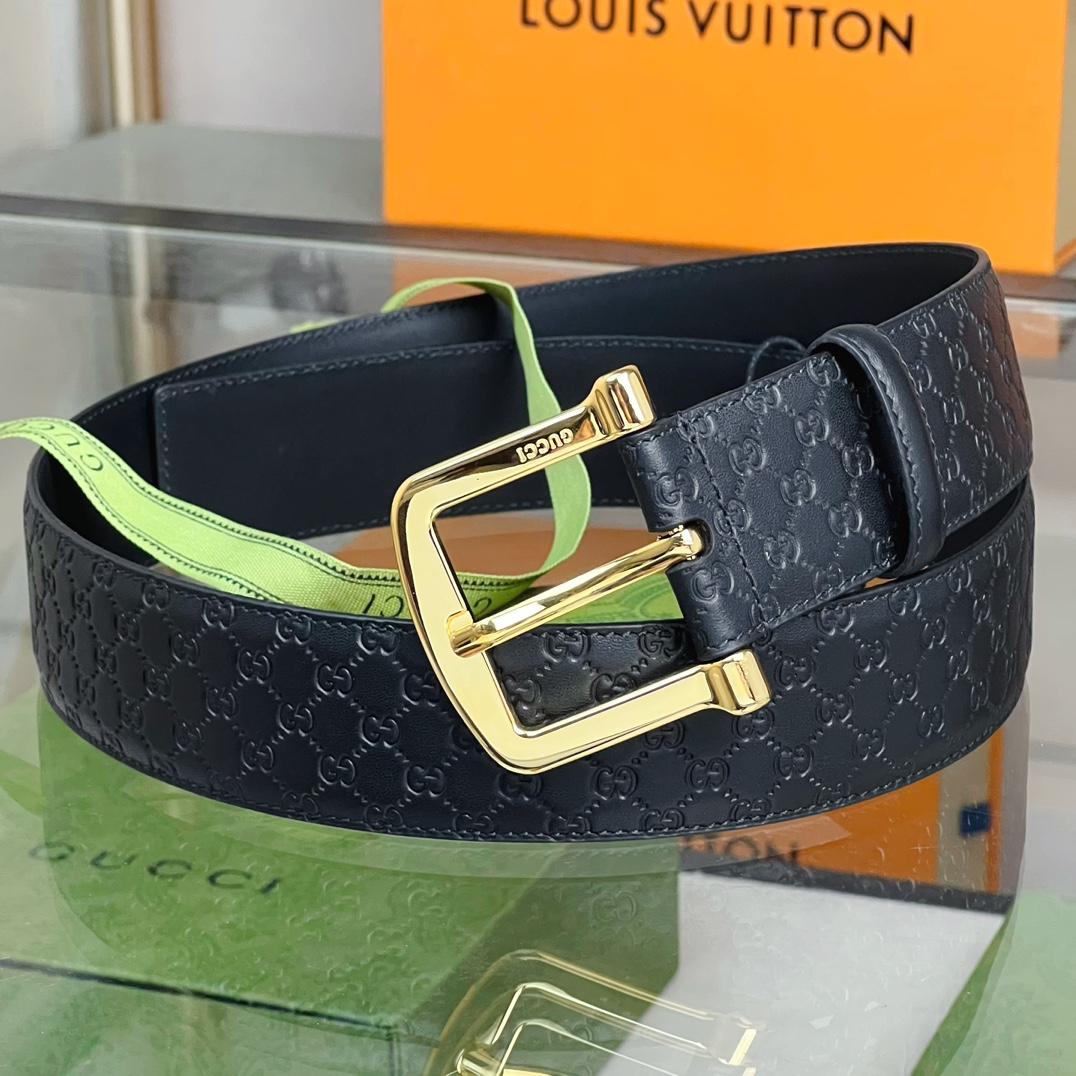 Gucci Belt With Square Buckle - DesignerGu