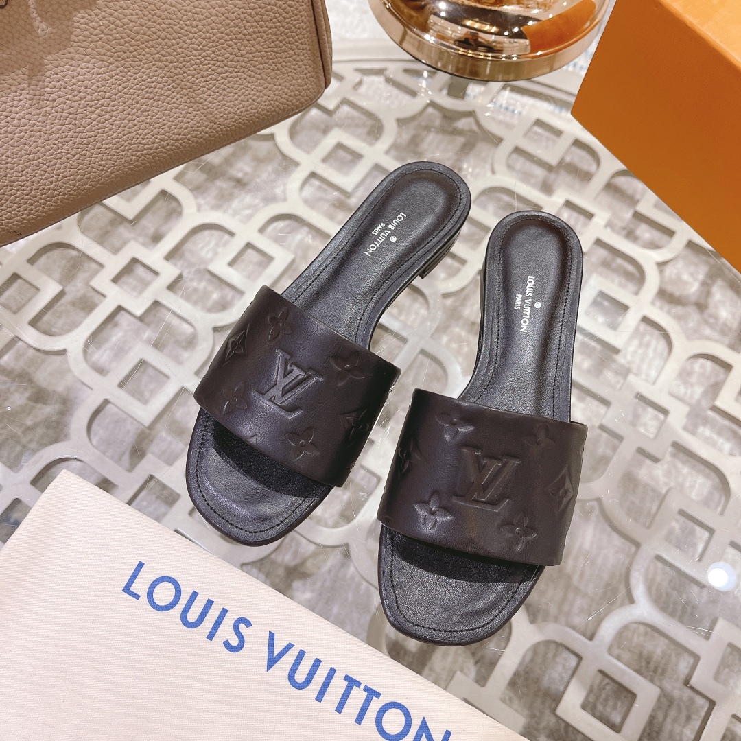 Louis Vuitton Revival Flat Mule     1A9P3T - DesignerGu