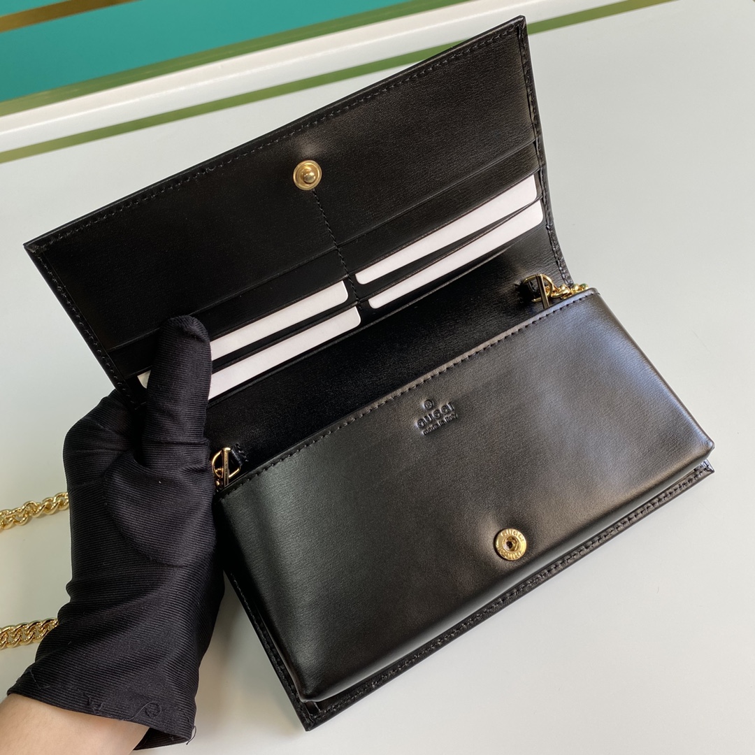 Gucci Horsebit 1955 Wallet With Chain(19-10-4CM) - DesignerGu