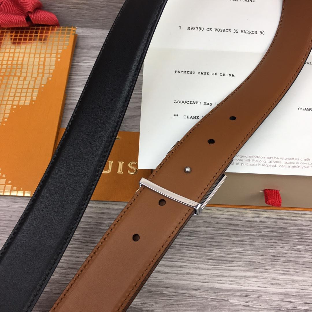 Louis Vuitton  LV Mirror 35MM Reversible Belt - DesignerGu