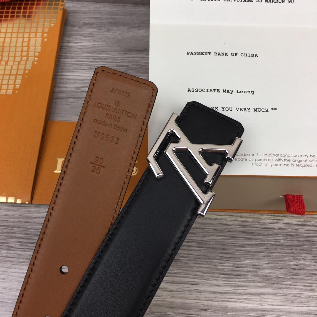 Louis Vuitton  LV Mirror 35MM Reversible Belt - DesignerGu