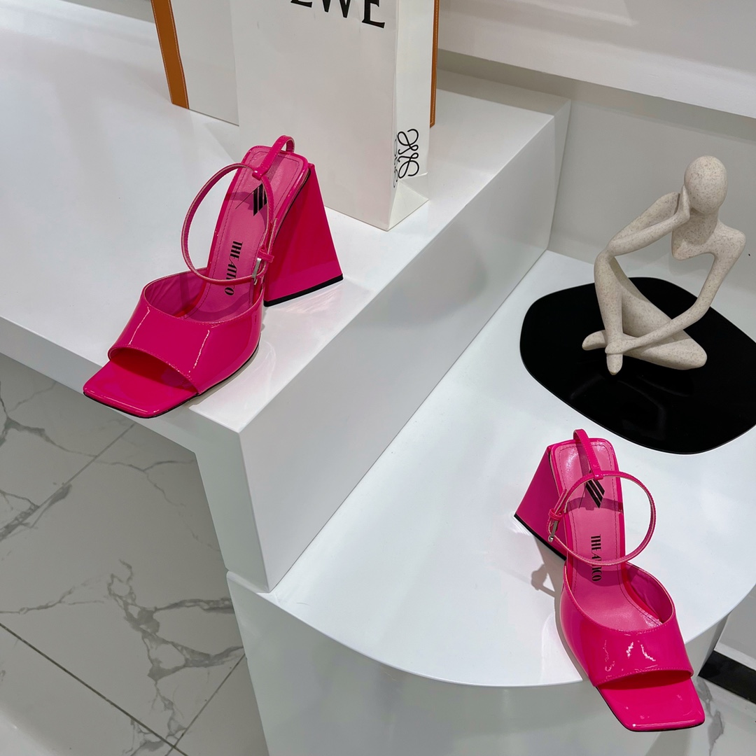 The Attico ''Piper'' Fuchsia Sandal - DesignerGu