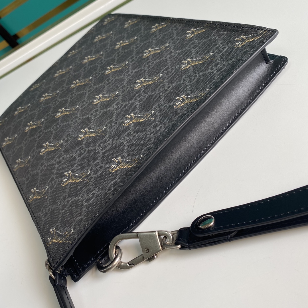 Gucci Black GG Pouch(28-22-3.5cm) - DesignerGu